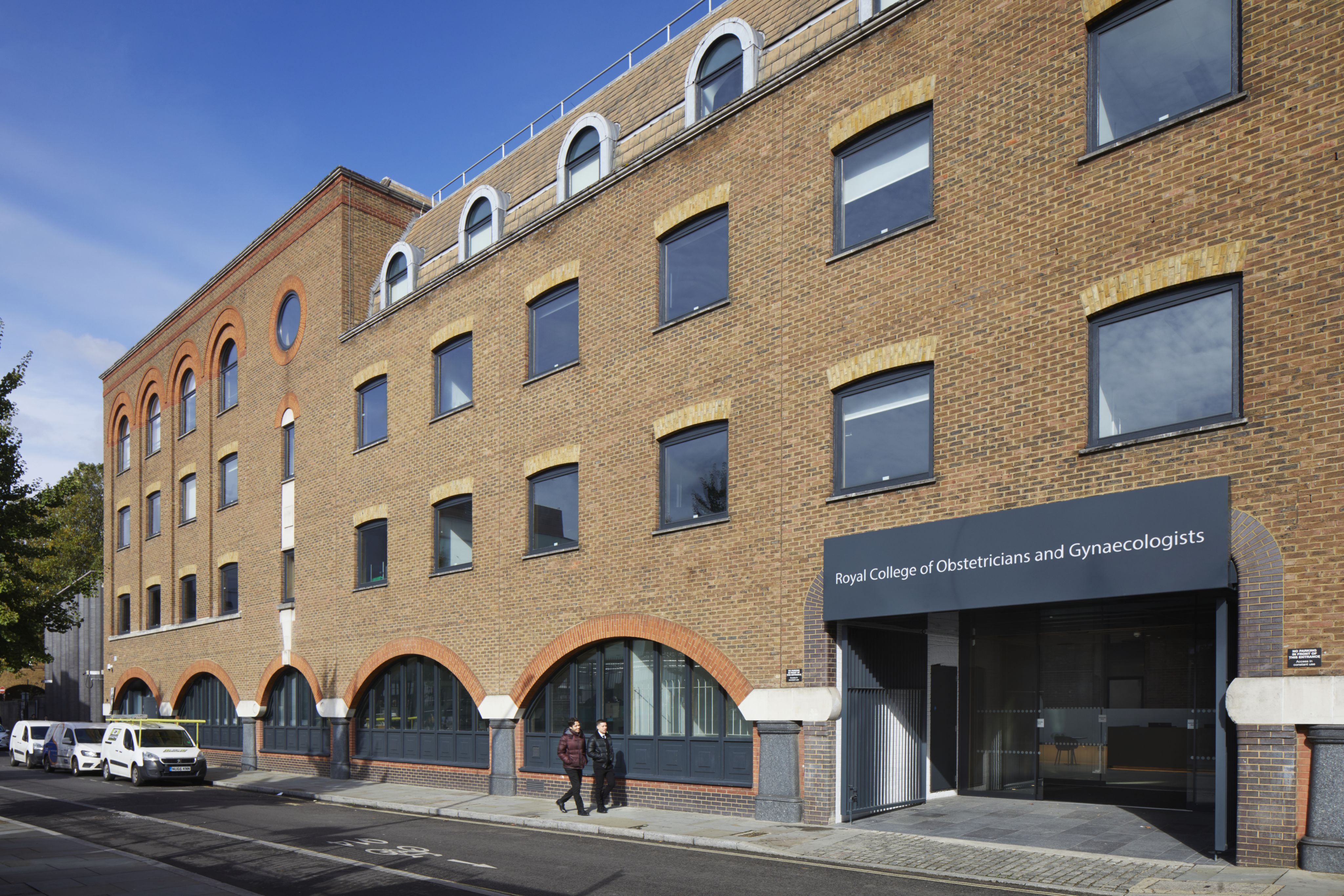 The outside of the RCOG building